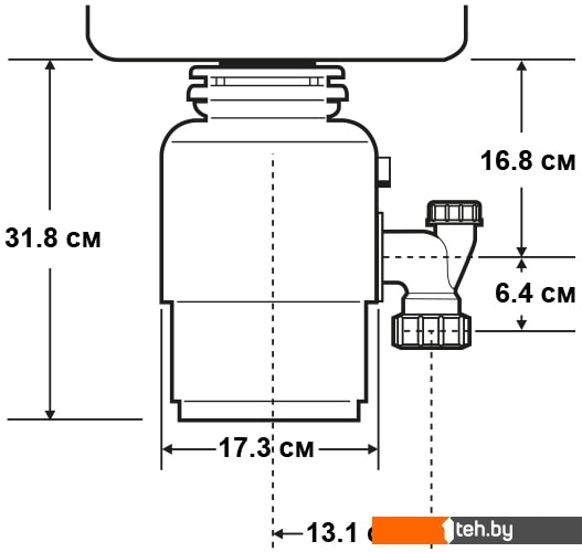 Измельчители пищевых отходов InSinkErator S60 Измельчители пищевых отходов InSinkErator S60