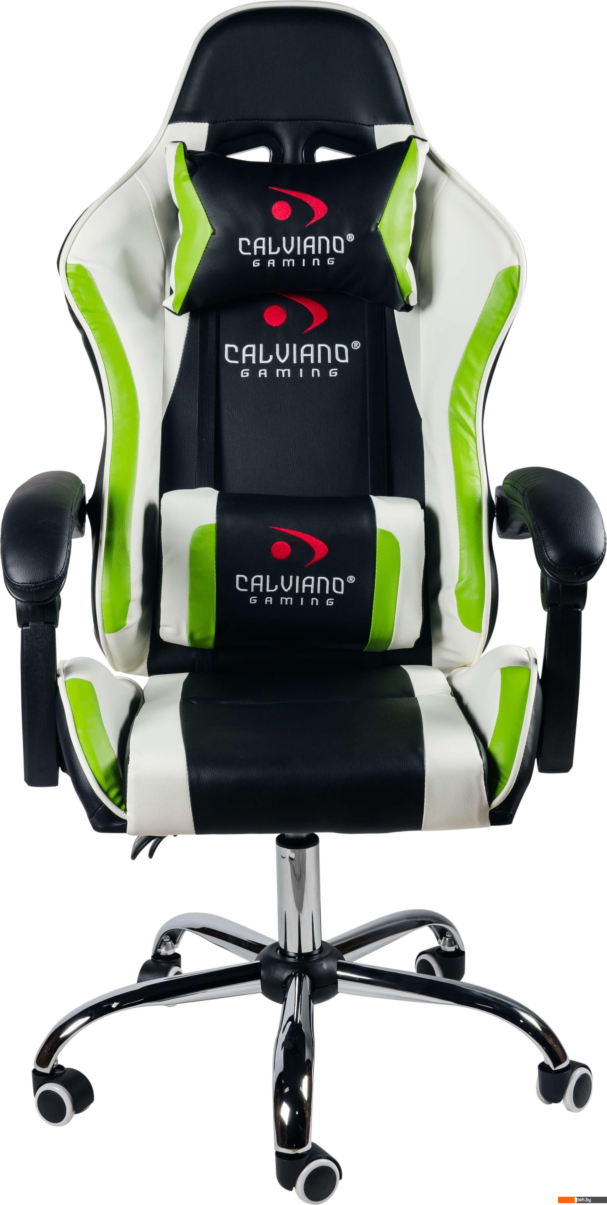 Офисные кресла и стулья Calviano Asti Ultimato (черный/белый/зеленый)