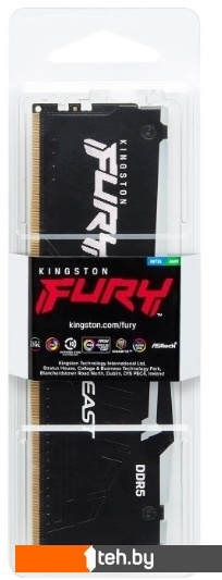 Оперативная память Kingston FURY Beast RGB 2x32ГБ DDR5 5600 МГц KF556C40BBAK2-64
