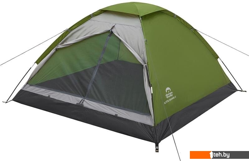  - Палатки Jungle Camp Lite Dome 3 (зеленый/серый) - Lite Dome 3 (зеленый/серый)