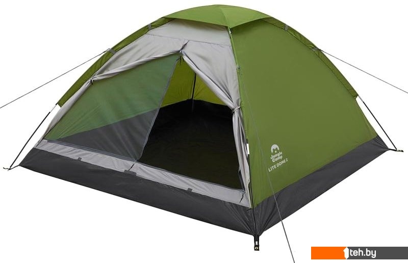  - Палатки Jungle Camp Lite Dome 4 (зеленый/серый) - Lite Dome 4 (зеленый/серый)