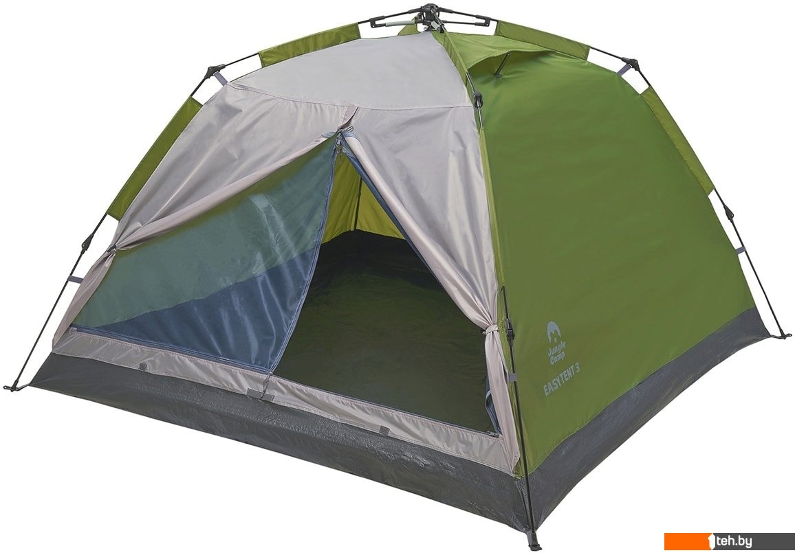  - Палатки Jungle Camp Easy Tent 2 (зеленый/серый) - Easy Tent 2 (зеленый/серый)