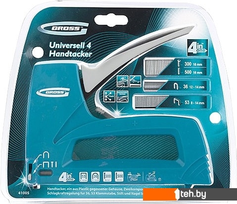 Скобозабиватели, гвоздезабиватели, степлеры Gross 41005 Скобозабиватели, гвоздезабиватели, степлеры Gross 41005