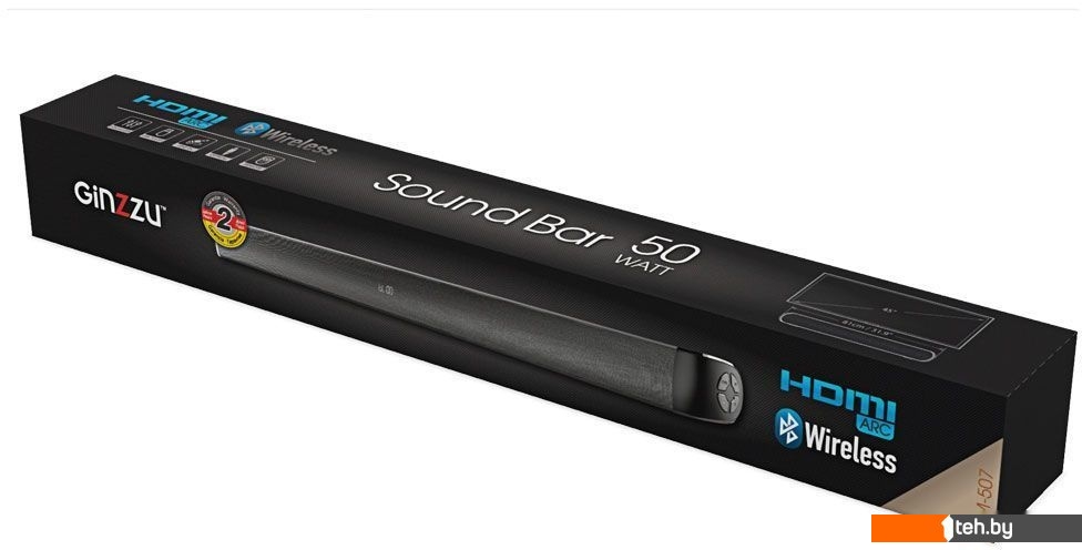Саундбары и домашние кинотеатры Ginzzu GM-507