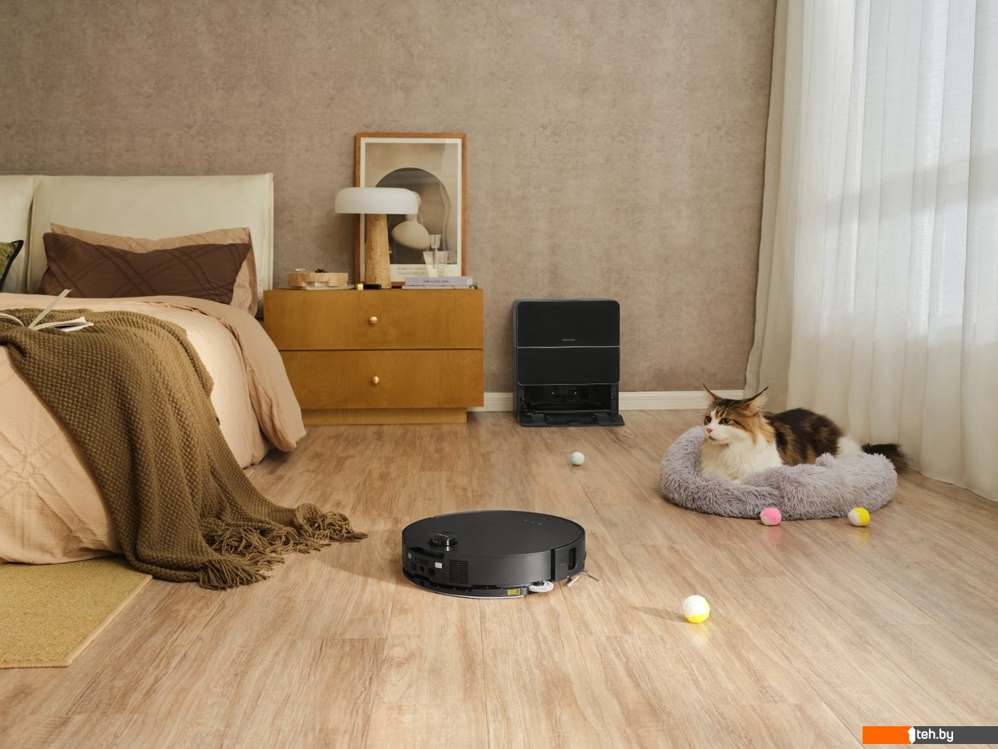Роботы-пылесосы Roborock Robotic Vacuum Cleaner+Empty Wash Fill Dock S9 MaxV Ultra S90VER S9MVU52-02 (с русской озвучкой, черный)