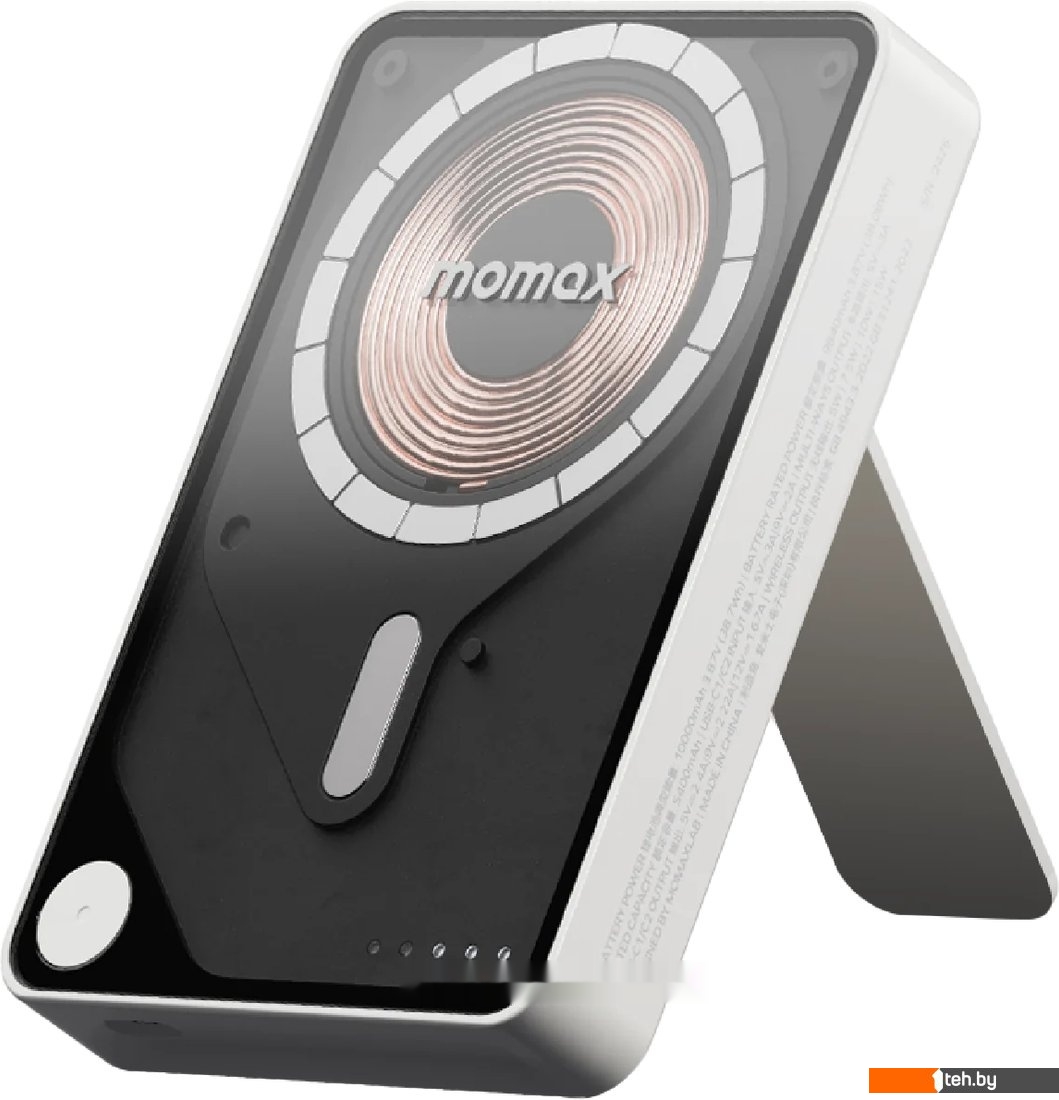  - Портативные зарядные устройства Momax 1-Power X Pro+ Magnetic Built-In USB-C IP132 10000mAh (белый) - 1-Power X Pro+ Magnetic Built-In USB-C IP132 10000mAh (белый)