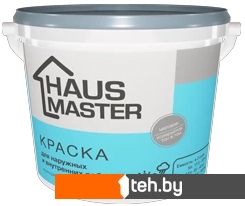  - Краски и эмали Haus Master Для наружных и внутренних работ 11 л (белый) - Для наружных и внутренних работ 11 л (белый)