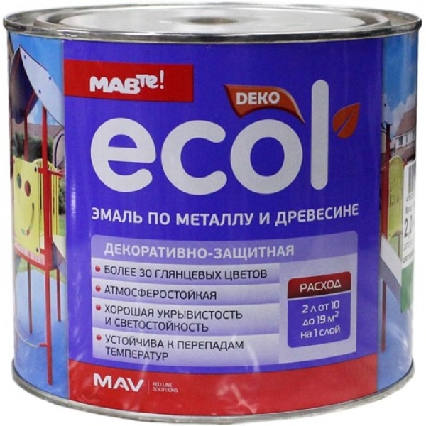  - Краски и эмали Ecol ПФ-115 10л (бирюзовый) - ПФ-115 10л (бирюзовый)