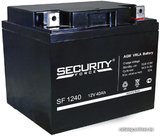  - Аккумуляторы для ИБП Security Force SF 1240 (12В/40 А·ч) - SF 1240 (12В/40 А·ч)
