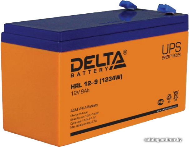  - Аккумуляторы для ИБП Delta HRL 12-9 (1234W) (12В/9 А·ч) - HRL 12-9 (1234W) (12В/9 А·ч)