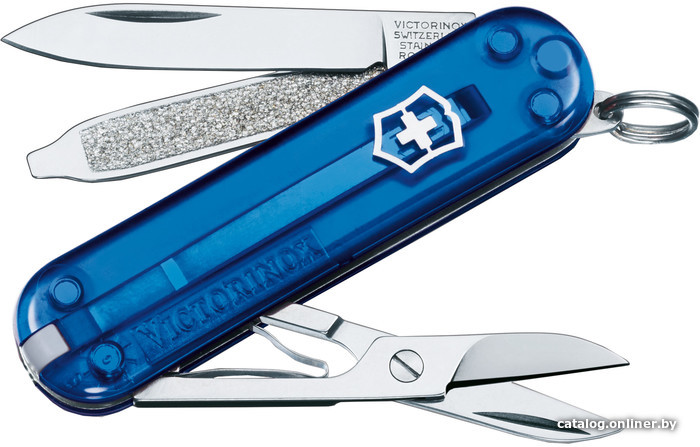  - Туристические ножи Victorinox Classic SD Blue Transparent [0.6223.T2] - Classic SD Blue Transparent [0.6223.T2]