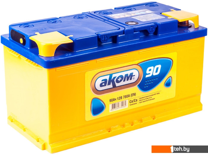  - Автомобильные аккумуляторы AKOM 6СТ-90VL R+ (90 А·ч) - 6СТ-90VL R+ (90 А·ч)