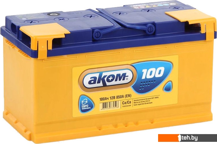  - Автомобильные аккумуляторы AKOM 6СТ-100VL (100 А·ч) - 6СТ-100VL (100 А·ч)