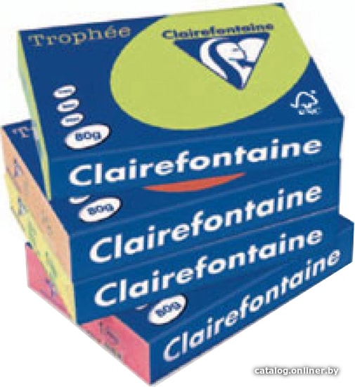  - Бумага и материалы для печати Clairefontaine Trophee пастель A4 80 г/кв.м 500 л (светло-зеленый) - Trophee пастель A4 80 г/кв.м 500 л (светло-зеленый)