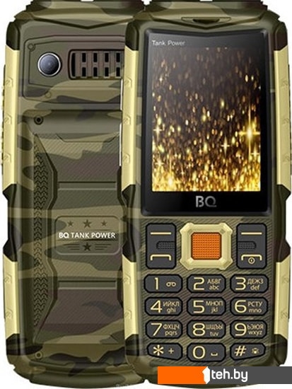  - Мобильные телефоны BQ BQ-2430 Tank Power (камуфляж/золотистый) - BQ-2430 Tank Power (камуфляж/золотистый)