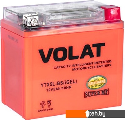  - Мотоциклетные аккумуляторы VOLAT YTX5L-BS(iGEL) (5 А·ч) - YTX5L-BS(iGEL) (5 А·ч)