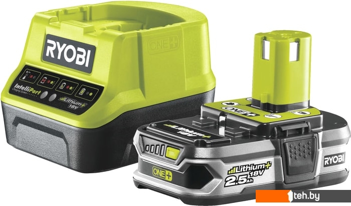  - Аккумуляторы и зарядные устройства для инструмента RYOBI RC18120-125 ONE+ 5133003359 (18В/2.5 а*ч + 18В) - RC18120-125 ONE+ 5133003359 (18В/2.5 а*ч + 18В)