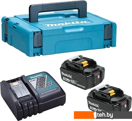  - Аккумуляторы и зарядные устройства для инструмента Makita BL1840B + DC18RC (18В/4.0 а*ч + 18В) - BL1840B + DC18RC (18В/4.0 а*ч + 18В)