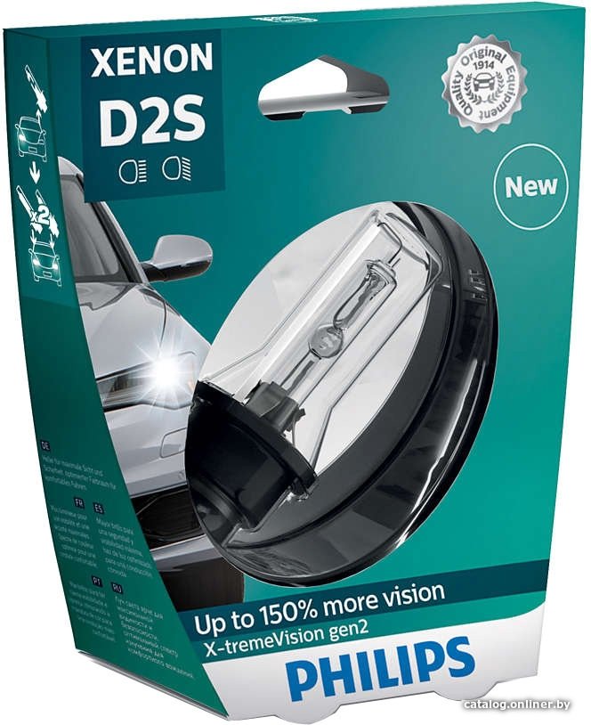  - Автомобильные лампы Philips D2S Xenon X-tremeVision gen2 1шт (блистер) - D2S Xenon X-tremeVision gen2 1шт (блистер)