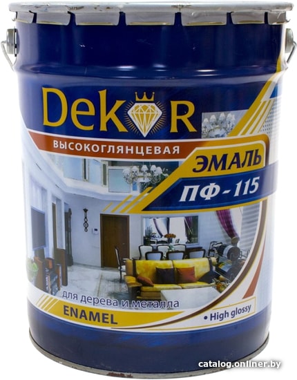  - Краски и эмали Dekor ПФ-115 глянцевая (белый, 20 кг) - ПФ-115 глянцевая (белый, 20 кг)