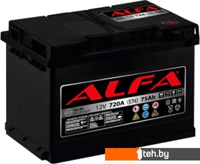  - Автомобильные аккумуляторы ALFA Hybrid 75 R (75 А·ч) - Hybrid 75 R (75 А·ч)