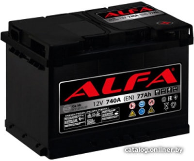  - Автомобильные аккумуляторы ALFA Hybrid 77 R (77 А·ч) - Hybrid 77 R (77 А·ч)