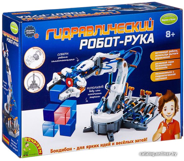  - Игры-опыты, эксперименты Bondibon Науки с Буки Гидравлический робот-рука ВВ2582 - Науки с Буки Гидравлический робот-рука ВВ2582