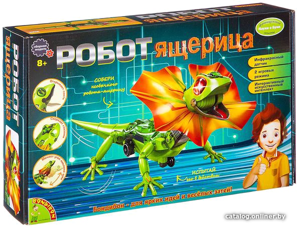  - Игры-опыты, эксперименты Bondibon Науки с Буки Робот-ящерица ВВ2293 - Науки с Буки Робот-ящерица ВВ2293