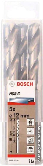  - Сверла, буры, зенкеры Bosch 2608595081 (5 предметов) - 2608595081 (5 предметов)