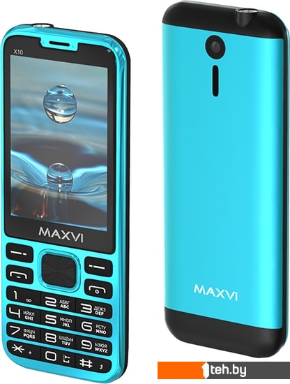  - Мобильные телефоны Maxvi X10 (голубой) - X10 (голубой)
