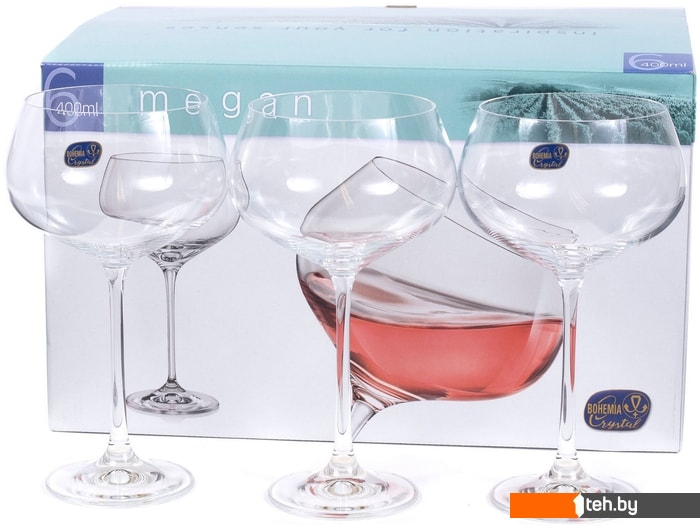  - Стаканы, бокалы, рюмки Bohemia Crystal Megan 40856/400 - Megan 40856/400