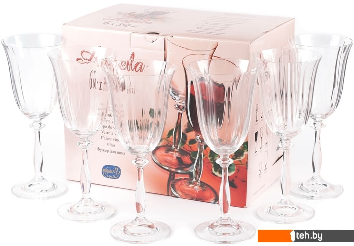  - Стаканы, бокалы, рюмки Bohemia Crystal Angela 40600/1/350 - Angela 40600/1/350