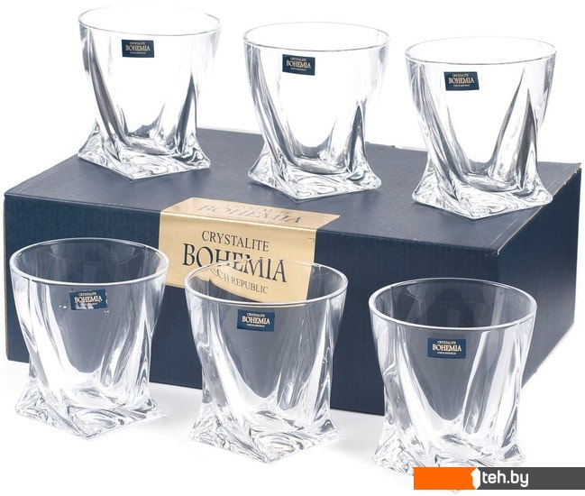  - Стаканы, бокалы, рюмки Crystalite Bohemia Quadro 20936/99A44/340 - Quadro 20936/99A44/340