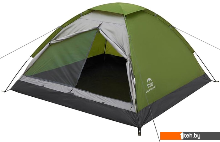  - Палатки Jungle Camp Lite Dome 2 (зеленый/серый) - Lite Dome 2 (зеленый/серый)