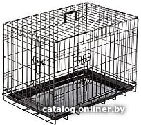  - Сумки, переноски для животных Duvo Plus Pet Kennel Small 780/480/DV (черный) - Pet Kennel Small 780/480/DV (черный)