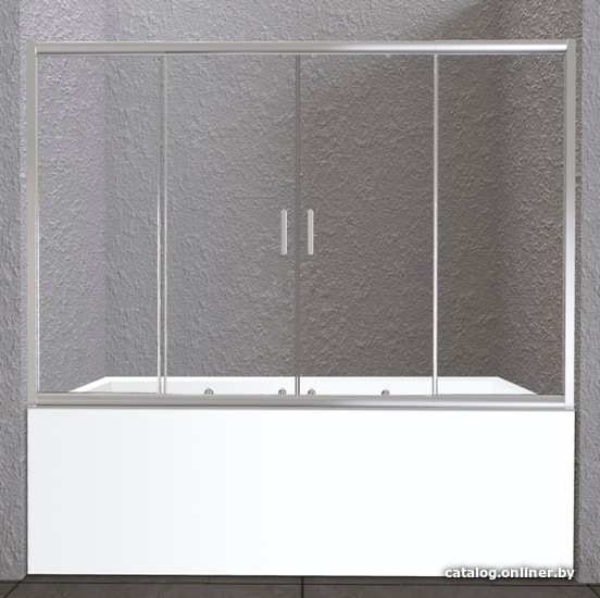  - Шторки и карнизы для ванн и поддонов BelBagno UNIQUE-VF-2-150/180-140-C-Cr - UNIQUE-VF-2-150/180-140-C-Cr