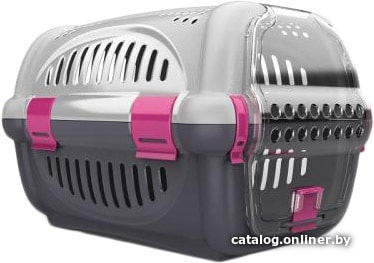  - Сумки, переноски для животных Georplast Rhino 10569 (белый/серый/розовый) - Rhino 10569 (белый/серый/розовый)