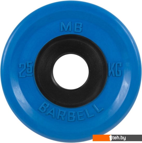  - Гантели, гири, штанги MB Barbell Евро-классик 51 мм (1x2.5 кг, синий) - Евро-классик 51 мм (1x2.5 кг, синий)