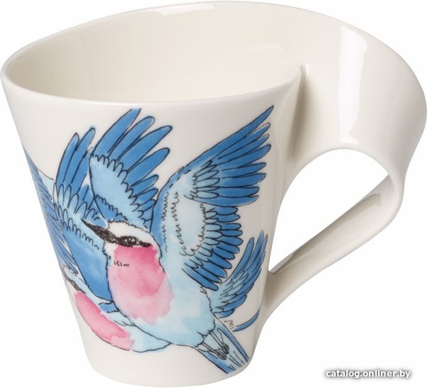  - Кружки, чашки, стаканы для горячих напитков Villeroy & Boch Animals of the World Сиреневогрудая сизоворонка 10-4200-9100 - Animals of the World Сиреневогрудая сизоворонка 10-4200-9100