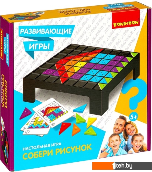  - Развивающие игрушки Bondibon Собери рисунок ВВ4476 - Собери рисунок ВВ4476