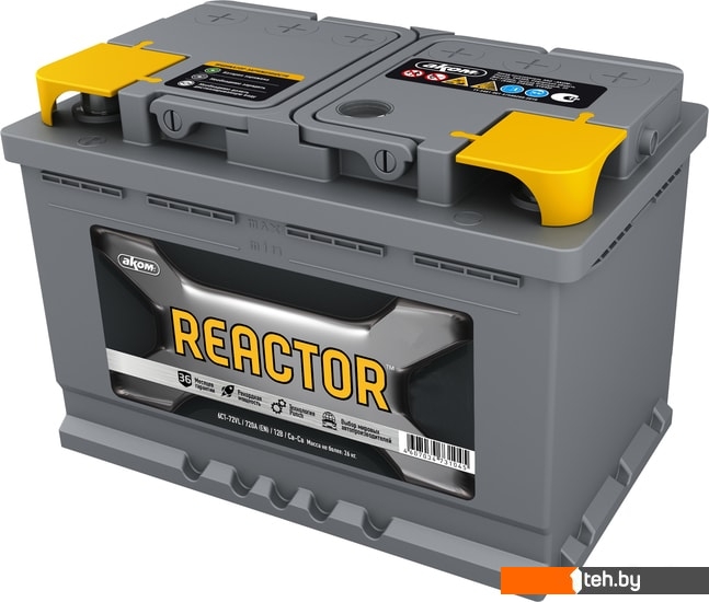  - Автомобильные аккумуляторы AKOM Reactor 6СТ-75 (75 А·ч) - Reactor 6СТ-75 (75 А·ч)