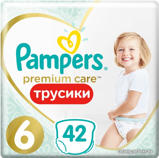  - Детские подгузники Pampers Premium Care Pants 6 Junior (42 шт) - Premium Care Pants 6 Junior (42 шт)