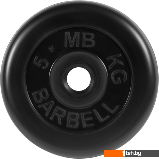  - Гантели, гири, штанги MB Barbell Стандарт 31 мм (1x5 кг, черный) - Стандарт 31 мм (1x5 кг, черный)