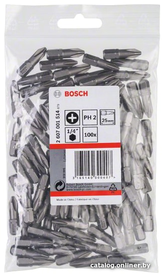  - Биты, головки, насадки, держатели Bosch 2607001514 (100 предметов) - 2607001514 (100 предметов)