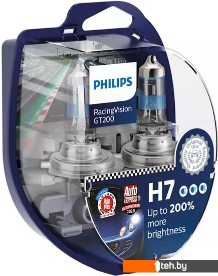  - Автомобильные лампы Philips H7 RacingVision GT200 2шт - H7 RacingVision GT200 2шт