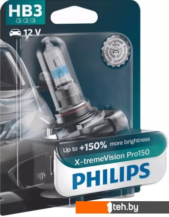  - Автомобильные лампы Philips HB3 X-tremeVision Pro150 1шт - HB3 X-tremeVision Pro150 1шт