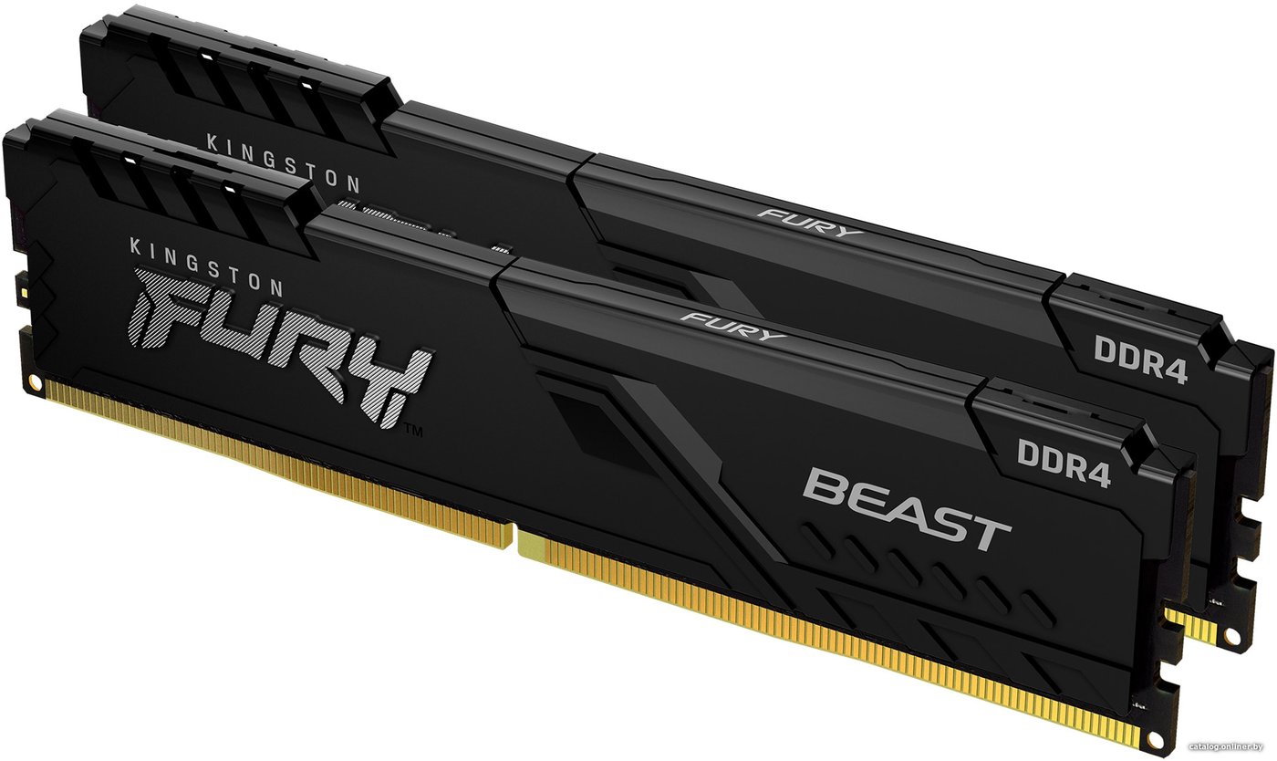  - Оперативная память Kingston FURY Beast 2x16GB DDR4 PC4-25600 KF432C16BB1K2/32 - FURY Beast 2x16GB DDR4 PC4-25600 KF432C16BB1K2/32