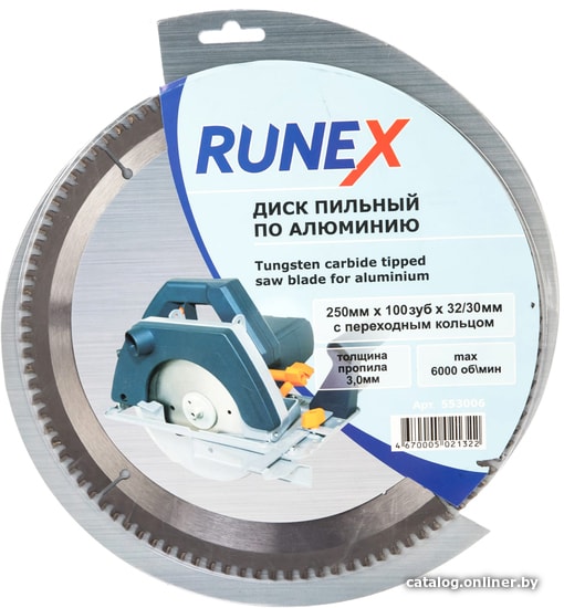  - Пильные диски Runex 250х32/30 мм Z100 553006 - 250х32/30 мм Z100 553006