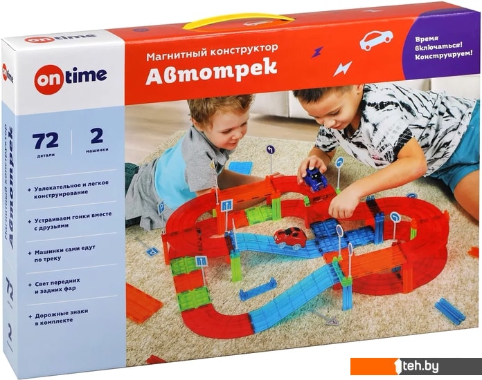  - Детские автотреки, трассы On Time Магнитный 45032 (72 детали) - Магнитный 45032 (72 детали)