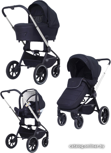  - Детские коляски и аксессуары Rant MOWbaby Zoom PU (3 в 1, silver black) - MOWbaby Zoom PU (3 в 1, silver black)